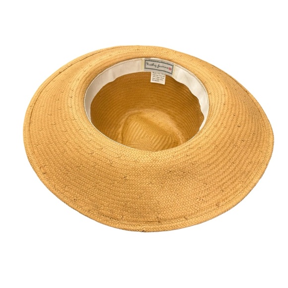 Kathy Jeanne Straw Hat with White Bow - Picture 3 of 5